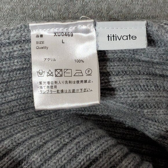 Women's Knit Oversized Gray Sweater Size Large - Picture 3 of 3